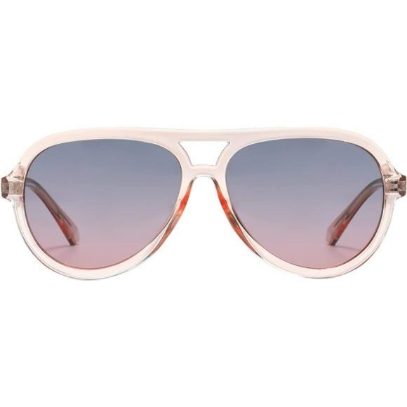 Retro Aviator Polarized Sunglasses Women Men Vintage Double Bridge Sun Glasses main image 6